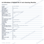 LG UltraGear 27GR93U-B 27 Inch Gaming Monitor