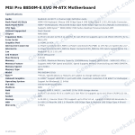 MSI Pro B850M-E EVO M-ATX Motherboard