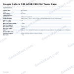 Cougar Airface 180 ARGB CEB Mid Tower Case