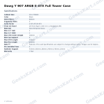 Dawg Y 907 ARGB E-ATX Full Tower Case