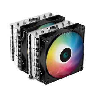 DEEPCOOL Gammaxx AG620 ARGB 120mm Dual Tower CPU Air Cooler (Black)