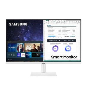 Samsung 27 Inch FHD Smart Monitor with Wireless DeX and HDR10 (LS27AM500NWXXL)