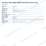 Gamdias Atlas M3M ARGB M-ATX Mini Tower Case