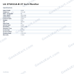 LG 27U411A-B 27 Inch Monitor