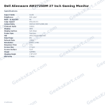 Dell Alienware AW2725DM 27 Inch Gaming Monitor