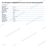 LG Ultragear 34G600A-B 34 Inch Curved Gaming Monitor