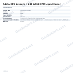 Adata XPG Levante II 240 ARGB CPU Liquid Cooler