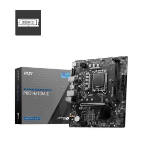 MSI Pro H610M-E mATX Intel LGA 1700 Motherboard with DDR5 Support