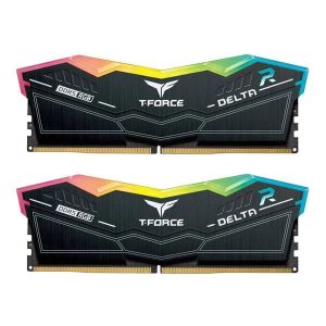 TeamGroup T-Force Delta RGB 64GB (32GBx2) DDR5 6000MHz Desktop RAM (Black)