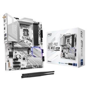 ASRock Z890 Pro RS WiFi DDR5 ATX Motherboard (White, LGA1851)