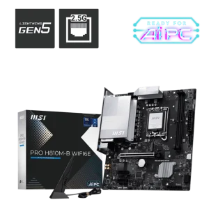 MSI Pro H810M-B Wifi6e DDR5 Intel Motherboard