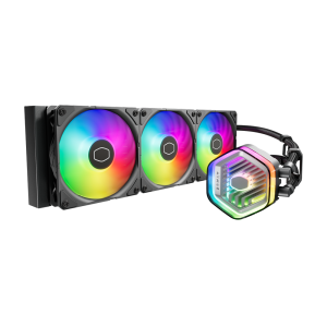 COOLER MASTER Master Liquid 360 Atmos ARGB 360mm CPU Liquid Cooler (Black)