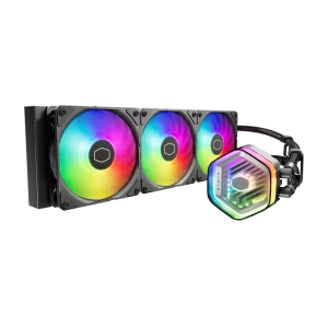 COOLER MASTER Master Liquid 360 Atmos ARGB 360mm CPU Liquid Cooler (Black)