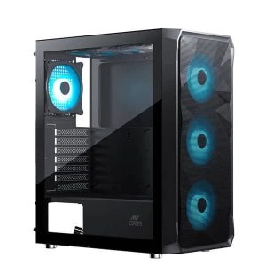 ANT ESPORTS ICE-112 RGB ATX Mid Tower Cabinet (Black)