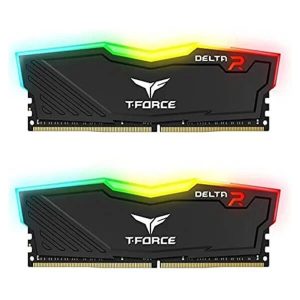 TeamGroup T-Force Delta RGB 16GB (8GBx2) DDR4 3200MHz CL16 Desktop RAM (Black)
