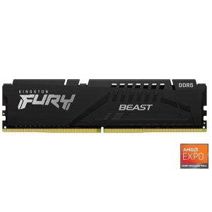 Kingston Fury Beast 16GB DDR5 6000MHz CL30 Desktop RAM (Black) — KF560C30BBE-16