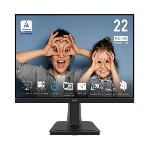 MSI PRO MP225 22 Inch FHD 100Hz IPS Panel 107% SRGB 1MS Adaptive Sync Business Monitor