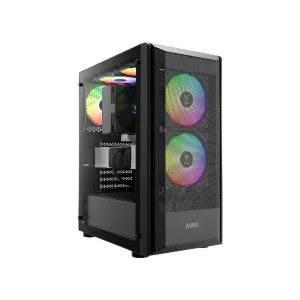 GAMDIAS Aura GC6 ATX Mid Tower ARGB Cabinet ( Black )