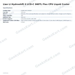 Lian Li Hydroshift II LCD-C 360TL Flex CPU Liquid Cooler