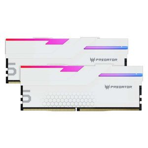 Acer Predator Hermes RGB 48GB (24GBx2) DDR5-8400MHz Desktop Memory — White