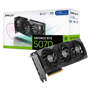 PNY NVIDIA GeForce RTX 5070 OC Triple Fan Graphics Card – 12GB GDDR7