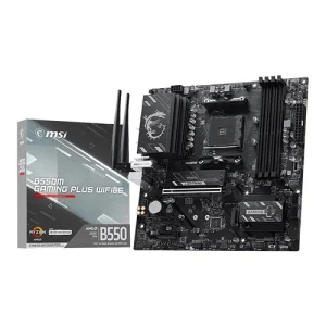 MSI B550M Gaming Plus WiFi6E DDR4 Micro-ATX Motherboard (AM4, B550, Wi-Fi 6E)
