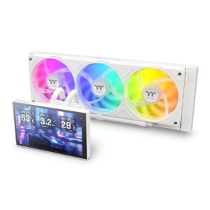 Thermaltake ST360 Ultra ARGB 360mm White AIO Liquid Cooler with 7-Inch LCD Display