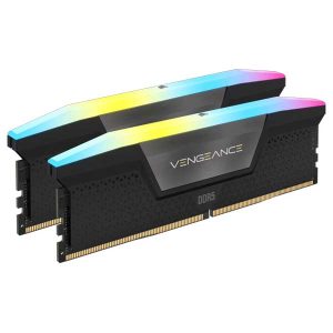 Corsair VENGEANCE RGB 48GB (2x24GB) DDR5 DRAM Up To 5200MT/s CL38 Memory Kit (Black)
