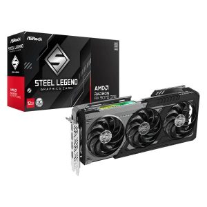 ASRock AMD Radeon RX 9070 GRE Steel Legend Dark 12GB OC Graphics Card